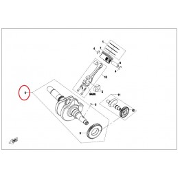 Wał korbowy cf moto 400 450...