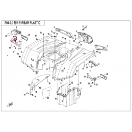 Mocowanie odblasku tył...