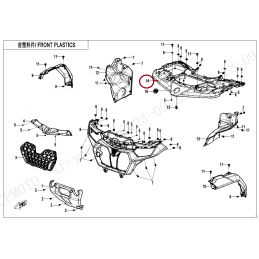 Plastik przedni cf moto 850...
