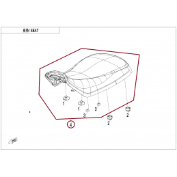 Siedzenie cf moto 450 520...