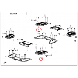 Nakładka bagażnika lewa...