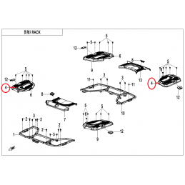 Nakładka bagażnika prawa...