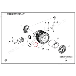 Obudowa airbox cf moto 850 G3