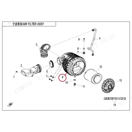 Obudowa airbox cf moto 1000...